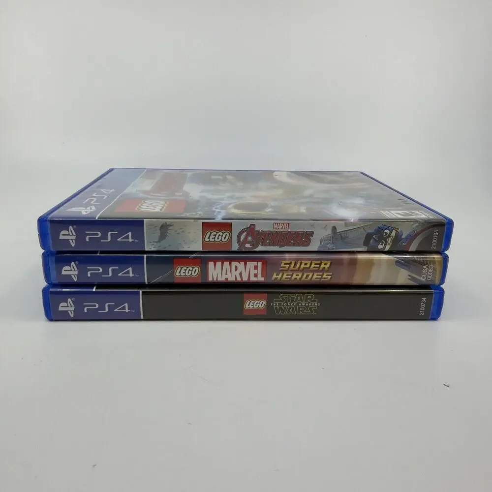 PS4 LEGO Game Lot Marvel Super Heroes Avengers Star Wars Force Awakens CIB